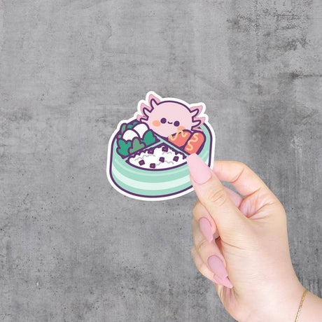 Axolotl Bento Box Vinyl Sticker