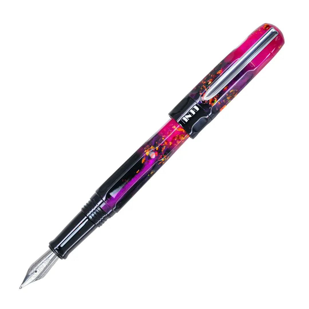 BENU Talisman Fountain Pen - Lily of the Incas

Adorning landscapes with its vibrant hues and captivating hearts with its rich history, the Lily of the Incas serves as the perfect inspiration for the namesake BENU creation.

Also known as Alstroemeria, this delicate marvel dates back to the Inca civilization, when it was revered as a divine gift from the Sun God. The Incas cherished its presence not only for its radiance but also for its believed otherworldly capabilities — from invisibility to the power of