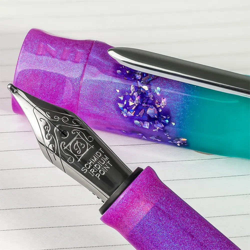 BENU Talisman Fountain Pen - Mandrake

With a long history of use in religious and occult practices, the mandrake plant is particularly noted for its potent roots, which somewhat resemble the human body. There are tales of this plant that date as far back as the bible, in which the scripture links the mandrake with sexuality and fertility. Other legendary stories suggest that the plant has magical, and sometime menacing, powers.&nbsp;

This pen glows beautifully in a dark and semi-dark with a green color af