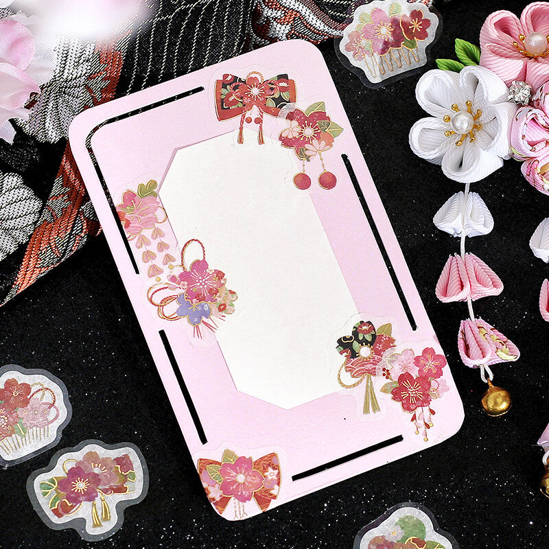Sakura Red Scarlet Flake Sticker