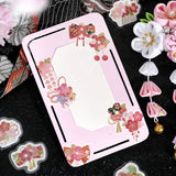 Sakura Red Scarlet Flake Sticker