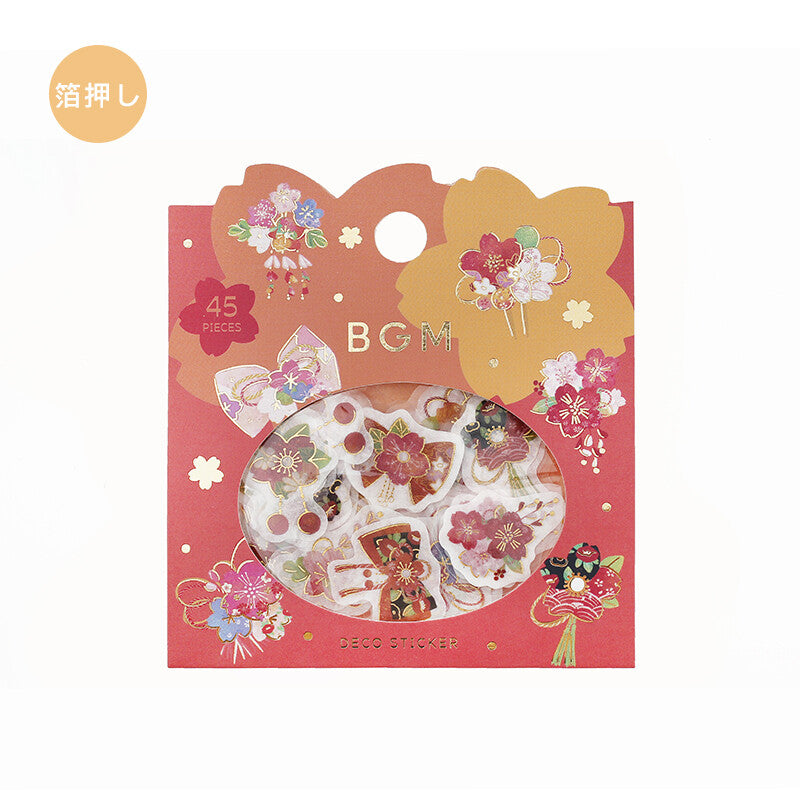 Sakura Red Scarlet Flake Sticker