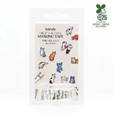 In the place where the people who live in that notebook live, a large number of animals gather! Mr. Hirasawa, who has experience living with cats, draws a cat in the "cat there is" pose. Free-spirited cats live in notebooks and calendars.
Enjoy every day full of cats!


Product size: Roll sticker Height 15mm x Width 11 mm
Pattern types: 26 patterns
Number of sheets: 150 sheets
Packaging size: Height 125mm x Width 68mm x Depth 48mm