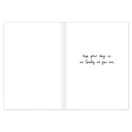 Beautiful Person Birthday Card

Inside verse: Hope your day is as lovely as you are

• Gold foil details
• Illustrated by Louise Mulgrew
• Size: A6, 4.5" x 6.25"
• Paired with a kraft envelope
• Printed in the USA on beautiful FSC-certified 10% post-consumer waste recycled paper.
• Eco-friendly, 100% recyclable
• Plastic-free packaging

About The Artist: Working with gouache and watercolor, Louise designs in her tiny studio in Brighton, England, inspired by her love of all animals, and passion for the natur