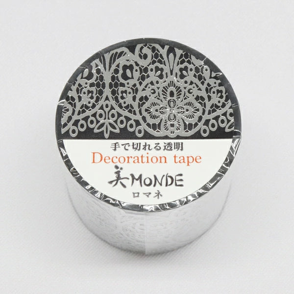 Cinta adhesiva transparente PET con encaje Beauty MONDE GR4086