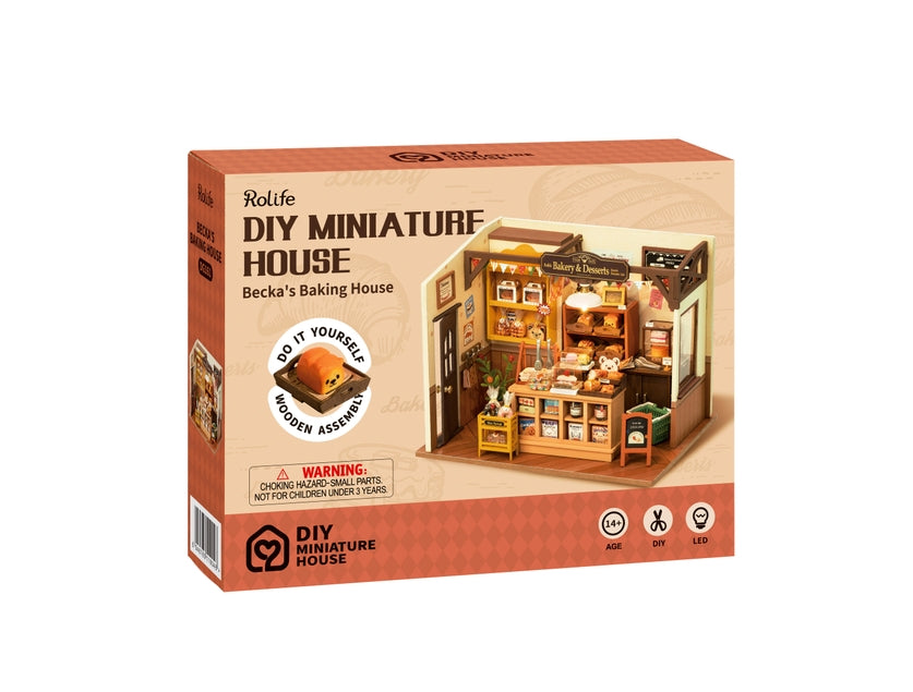 Kit de casa en miniatura para hacer tú mismo de Becka's Baking House