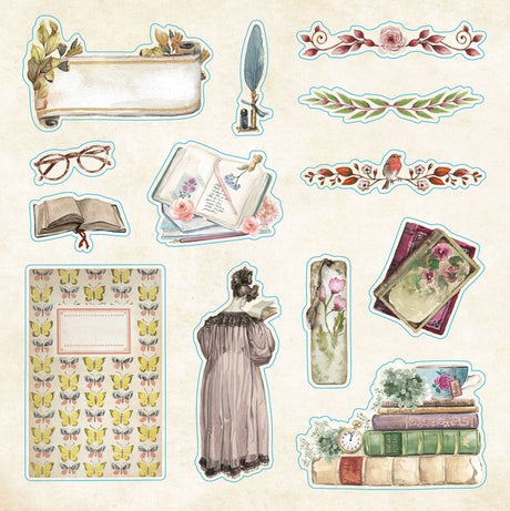 Libro de pegatinas efímeras de Bibliophelia
