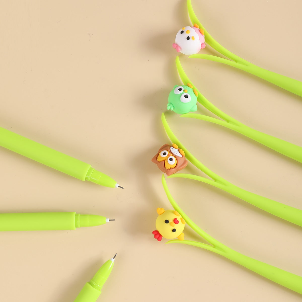 Bird & Owl Wiggle Gel Pen 0.5mm Black Ink