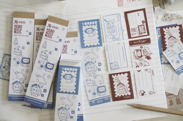 Black Milk Project - Neko Mail Washi Tear Out Strip Booklet