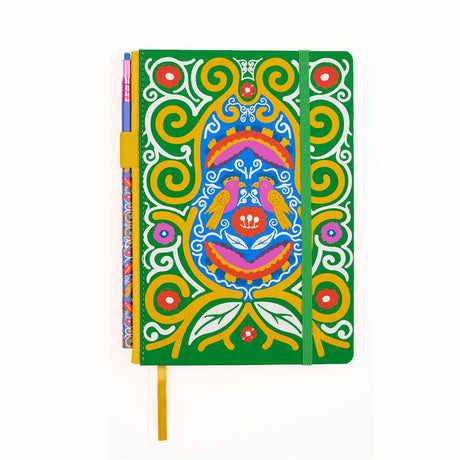 Volume 143 is our tribute to Frida Kahlo. The model number 143 is a nod to the 143 paintings commonly attributed to her over the course of her life.

This limited-edition Volume 143 Notebook features a cover design inspired by Frida's iconic imagery. Each limited-edition A5 (148 x 210 mm) medium notebook includes 160 pages of 100 GSM Blank paper, and a Vol. 143 pencil loaded in the pencil holster.

Limited-edition A5 medium notebook (148 x 210 mm)
160 pages of Blank paper
Includes Vol. 143 pencil