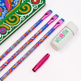 Volume 143 is our tribute to Frida Kahlo. The model number 143 is a nod to the 143 paintings commonly attributed to her over the course of her life.

The limited-edition Volume 143 Frida Kahlo Notebook Essentials Set includes a Vol. 143 Frida Kahlo Notebook, 4 x Vol. 143 Pencils, Vol. 143 One-Step Sharpener, and a Vol. 143 Point Guard, all inside a Frida Kahlo-inspired gift box.

Contains:

1 x Vol. 143 Frida Kahlo Notebook
4 x Vol. 143 Pencils with Soft Graphite
1 x Vol. 143 One-Step Sharpener
1 x Vol. 143