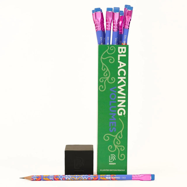 Blackwing - Volume 143 Frida Kahlo Pencils - Set of 12

On September 17, 1925, a bus collided with a trolley car in Mexico City. Among the injured passengers was 18-year-old Frida Kahlo. The accident left her bedridden for months. With a mirror suspended above her bed, Frida began to paint what she could see: herself.

Looking inward became a defining theme of Frida’s work. Through her celebrated self-portraits, she explored identity, pain, and passion using bold, vibrant colors to express her inner world. 