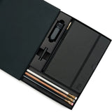 A great way to get started on the Blackwing journey. Give the gift of high-quality Blackwing pencils, paper &amp; accessories — all in one box set.

Includes a Medium Black A5 Slate Notebook, each of our core pencils (602, Matte, Pearl, Natural), One-Step Long Point Sharpener, and Point Guard -- all packaged in a box set.