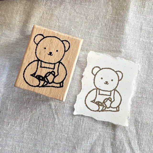 Our adorable Bear wooden stamps are here! Our stamps add a sweet and cute touch to your planner or journal. Add them in your journaling, planning, and memory keeping spreads!

Stamped image is approximately 1.1"x1.3".