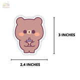 Boba Bear Waterproof Vinyl Sticker