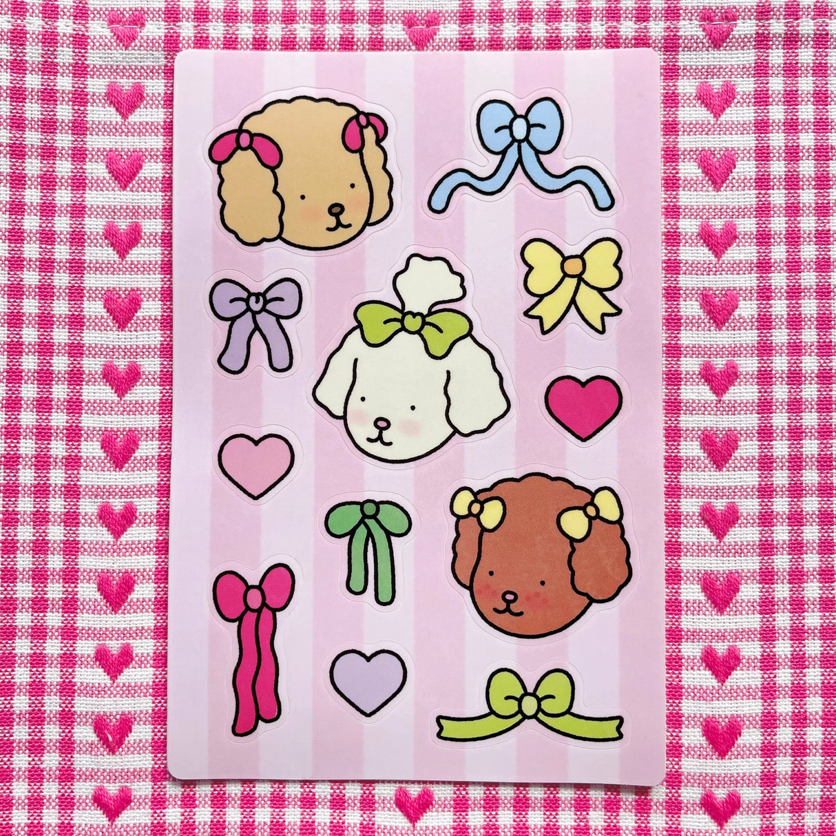 Bobbie Goods Sticker Sheet - Bows Bows Bows!

Sheet of 12 stickers
Sheet is 4" x 6"
Glossy finish