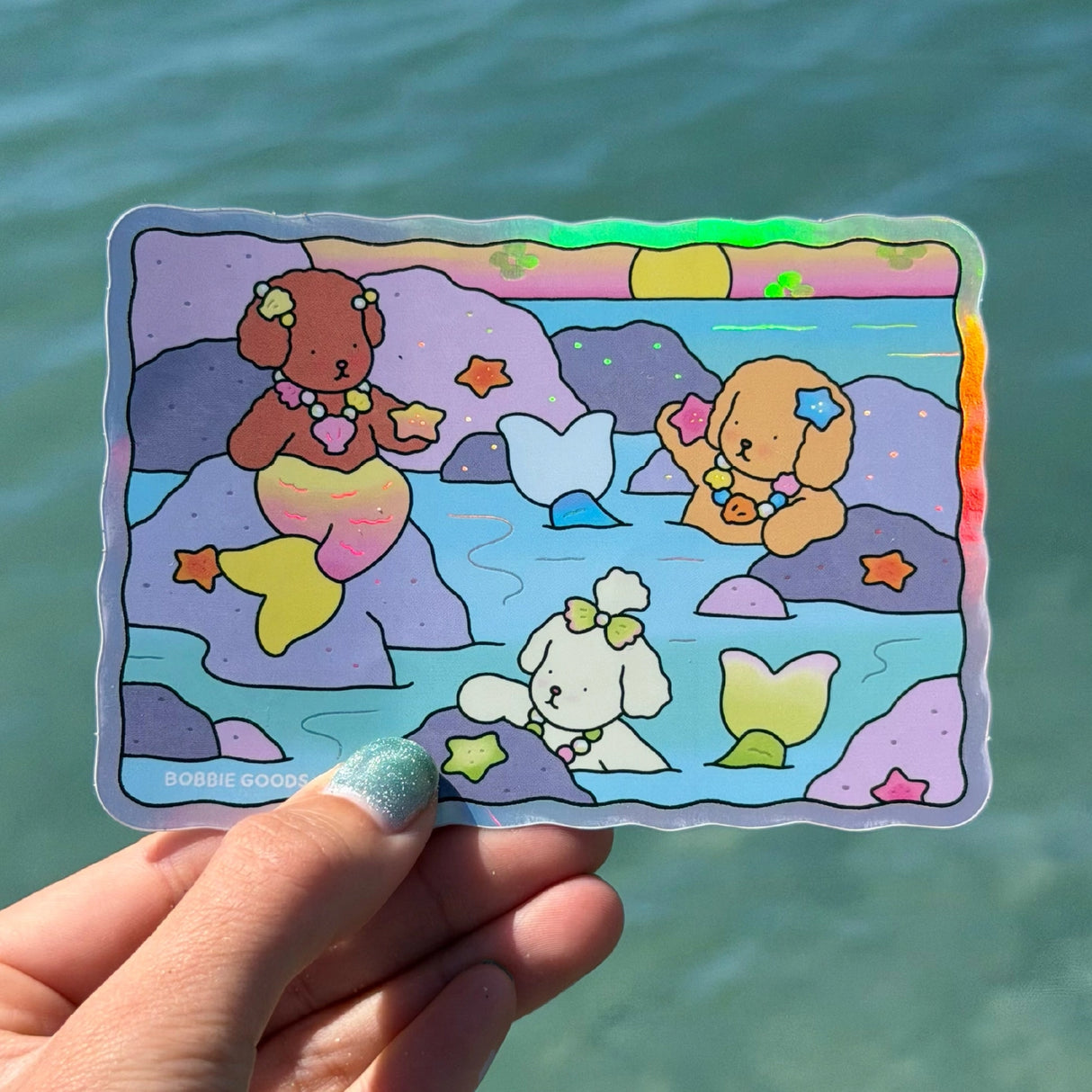 Bobbie Goods Vinyl Sticker - Mermaid Lagoon

1 vinyl sticker
Weatherproof
Gloss finish
Approximately 4.5" x 3"