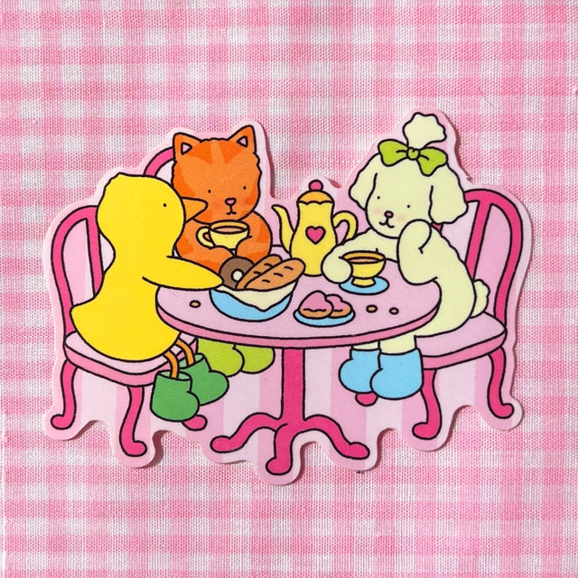 Bobbie Goods Vinyl Sticker - Tea Time

1 vinyl sticker
Pink background
Weatherproof
Gloss finish
