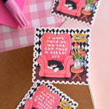 Bonita Crafty Shop - I Work Hard So My Cat Can Have A Better Life Vinyl Sticker