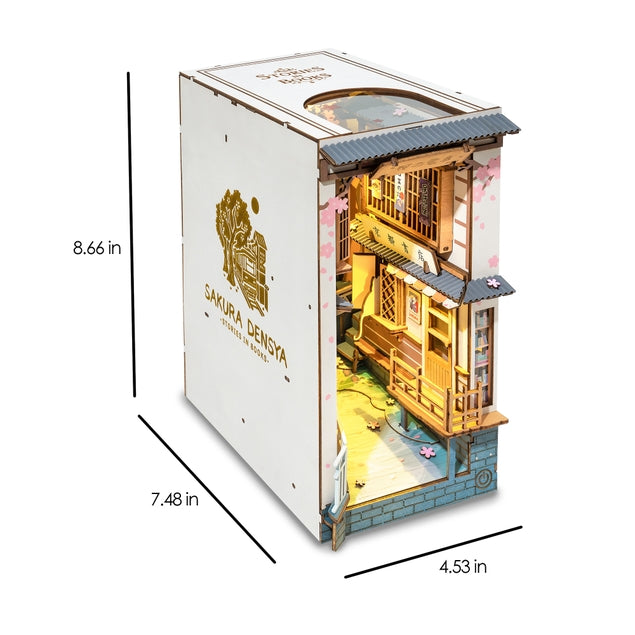 Kit de rincón de lectura Sakura Densya para hacer tú mismo una casa en miniatura