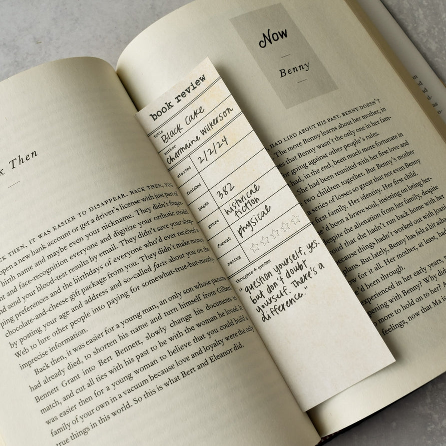 Kyn You Believe It - Book Review Notepad | Bookish Stationery
