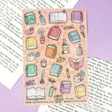 🐢 Our Kiss Cut Sticker Sheets are 4 inches by 6 inches and include one (1) sheet per package, with 10 to 20 individual waterproof, stickers on each.&nbsp;

🐢 Each sheet is enclosed in a sleeve with an art backing card and are retail-ready!

🐢 Stick them on water bottles, laptops, cars, coolers, helmets, skateboards, or just about any flat surface you can think of.&nbsp;

🐢 Thanks for looking and happy shopping!