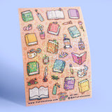 🐢 Our Kiss Cut Sticker Sheets are 4 inches by 6 inches and include one (1) sheet per package, with 10 to 20 individual waterproof, stickers on each.&nbsp;

🐢 Each sheet is enclosed in a sleeve with an art backing card and are retail-ready!

🐢 Stick them on water bottles, laptops, cars, coolers, helmets, skateboards, or just about any flat surface you can think of.&nbsp;

🐢 Thanks for looking and happy shopping!
