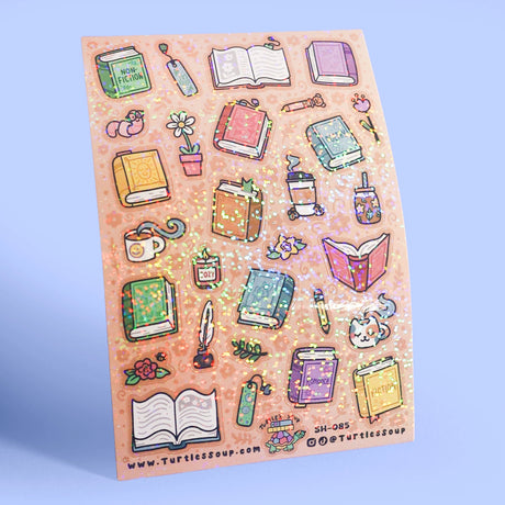 🐢 Our Kiss Cut Sticker Sheets are 4 inches by 6 inches and include one (1) sheet per package, with 10 to 20 individual waterproof, stickers on each.&nbsp;

🐢 Each sheet is enclosed in a sleeve with an art backing card and are retail-ready!

🐢 Stick them on water bottles, laptops, cars, coolers, helmets, skateboards, or just about any flat surface you can think of.&nbsp;

🐢 Thanks for looking and happy shopping!