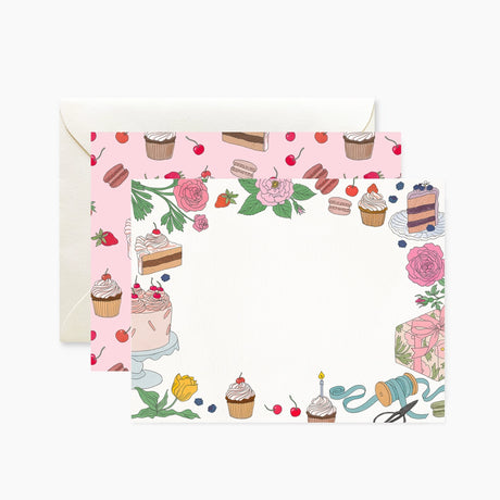 Botanica Paper Co. - Birthday Treats Notecards Set

A lovely illustrated writing set based on Oana Befort's watercolor and gouache illustrations.