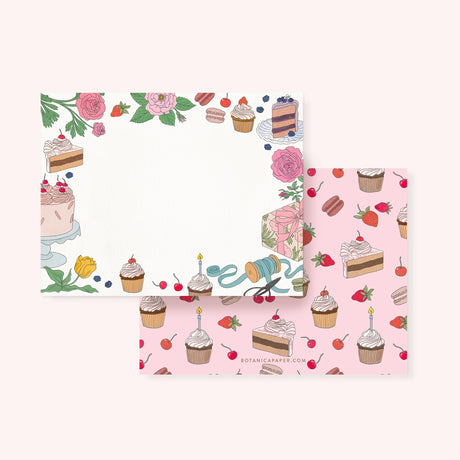 Botanica Paper Co. - Birthday Treats Notecards Set

A lovely illustrated writing set based on Oana Befort's watercolor and gouache illustrations.