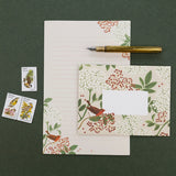 Letter Writing Set: 12 letter paper sheets + 6 envelopes
Printed full color on warm white paper