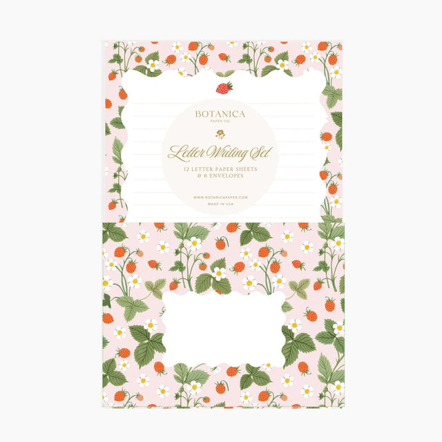 Letter Writing Set: 12 letter paper sheets + 6 envelopes
Printed full color on warm white paper