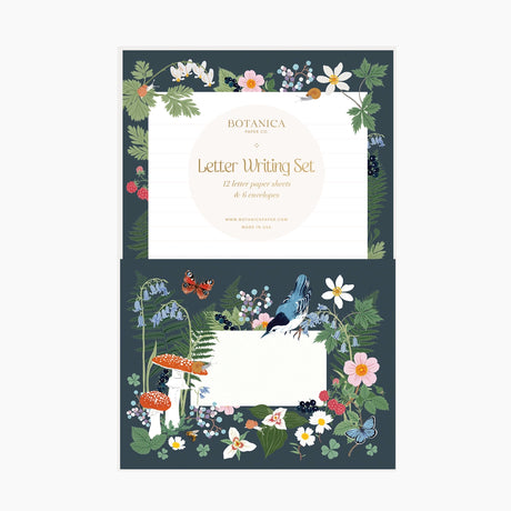 Letter Writing Set: 12 letter paper sheets + 6 envelopes
Printed full color on warm white paper