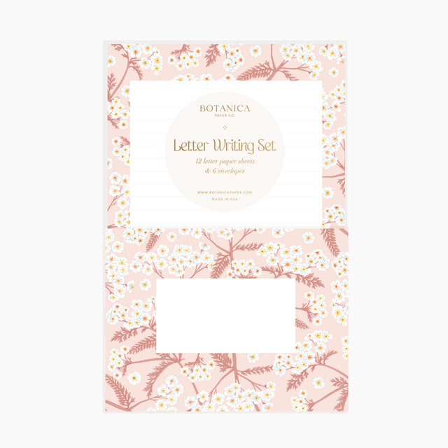 Letter Writing Set: 12 letter paper sheets + 6 envelopes
Printed full color on warm white paper