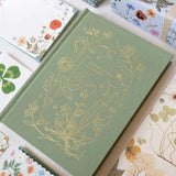 Hand-illustrated luxurious undated planner&nbsp;

Size: 6.25"x 8.5" x 0.75"

&nbsp;Lay-flat binding
Cover printed in full color and gold foil stamped
Matte gold foil-gilded edges ~ Full-color Book linen cloth
Illustrated inner pages
2 satin bookmarks
120 gsm natural white interior pages
Back pocket
Undated with room for 12 months
Birthdays and Special events spread
Monthly view located at the start of each month.
Weekly view
Notes pages
