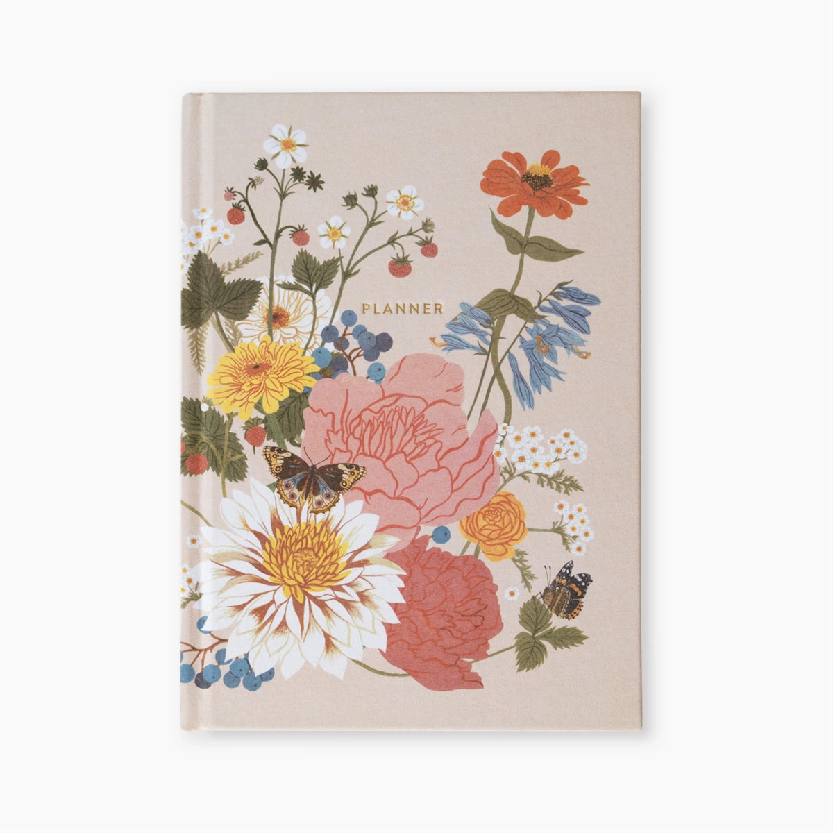 Botanica Paper Co. Linen Bound Undated Weekly Planner - Garden Floral