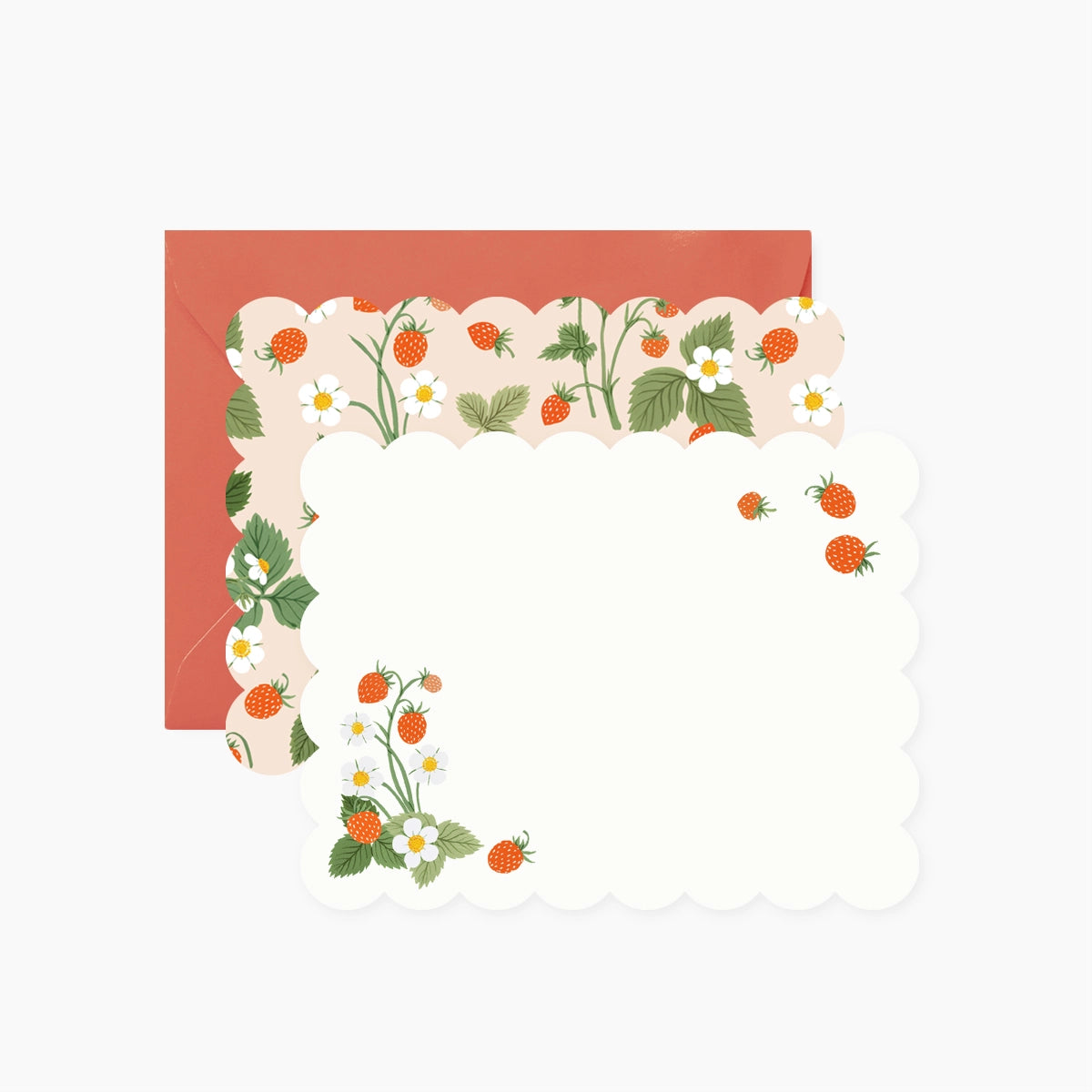 Botanica Paper Co. Notecards Set - Wild Strawberries