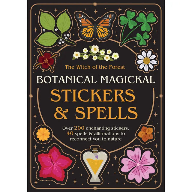 Discover the magick in everyday life with this enchanting sticker-and-spell book designed to help you personalise your practice, deepen your craft and reconnect with nature. 
 
Blending creativity with accessible Witchcraft, Botanical Magickal Stickers & Spells invites modern mystics to decorate, journal, manifest and spellcast with intention.  
 
Featuring over 200 beautifully illustrated botanical stickers and simple, nature-based spells and affirmations, this is a vibrant toolkit for Witches of every lev