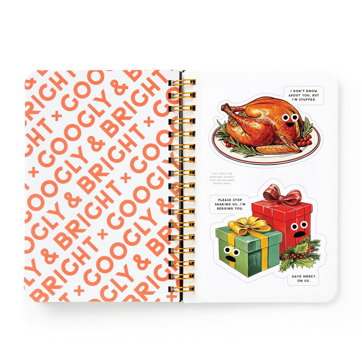 Brass Monkey Googly & Bright Holiday Sticker Book