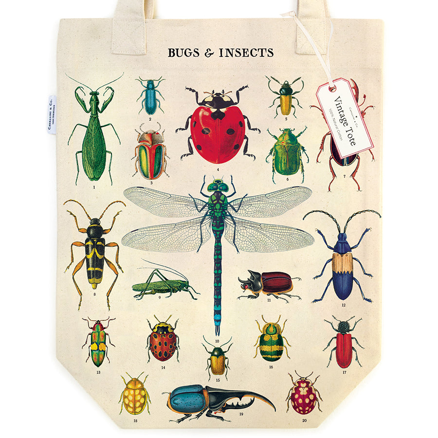 Bolsa de mano con bichos e insectos 
