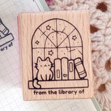 A stamp for you to denote that this book is from your library. Each stamp measures approximately 1.25 x 1.5 inch.

Stamps come loose and without any extra packaging.