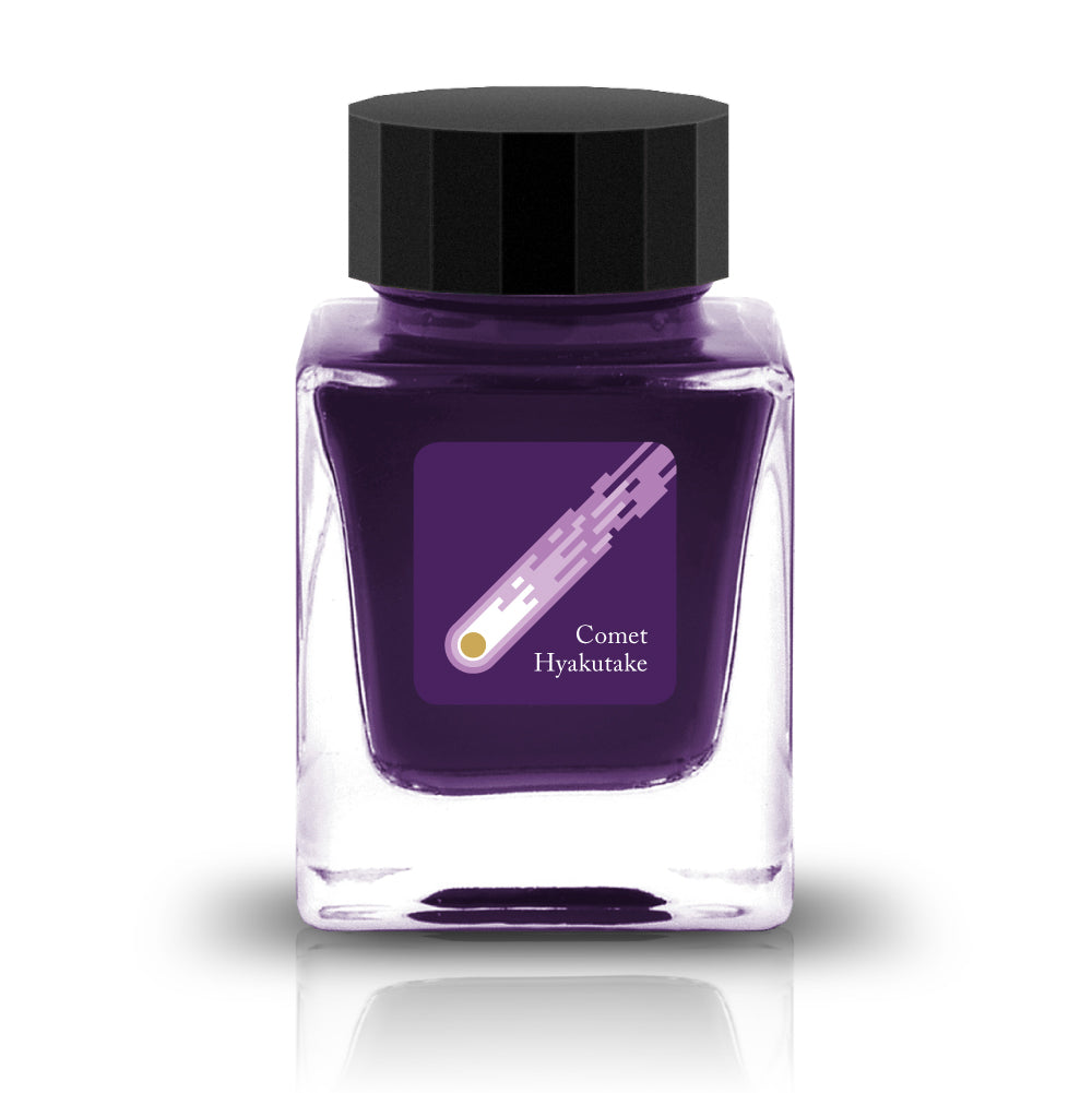 Comet Hyakutake Ink

The HASE Collection is in collaboration with HASE Glass Works (A Japan based glass studio) and is full of shimmering inks designed specifically for glass or dip pens. These inks are named after iconic comets due to their metallic nature.&nbsp;

RGB: 73, 27, 94

Purple
30ml

Glass Pen Only