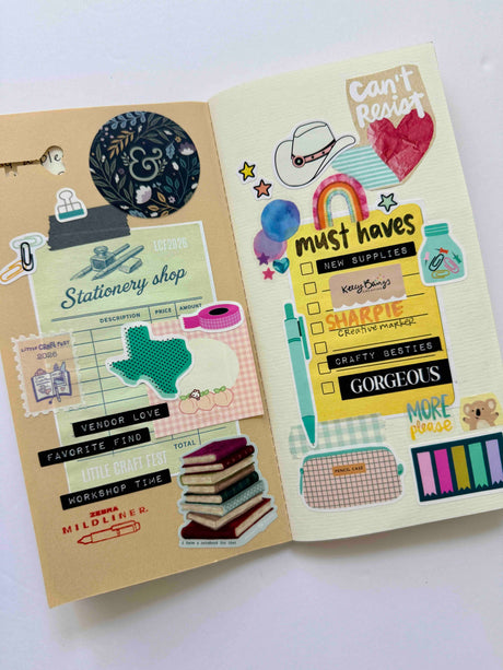 COLLECT AND CREATE Traveler's Notebook + Trinket Tin Workshop by Amy Tangerine