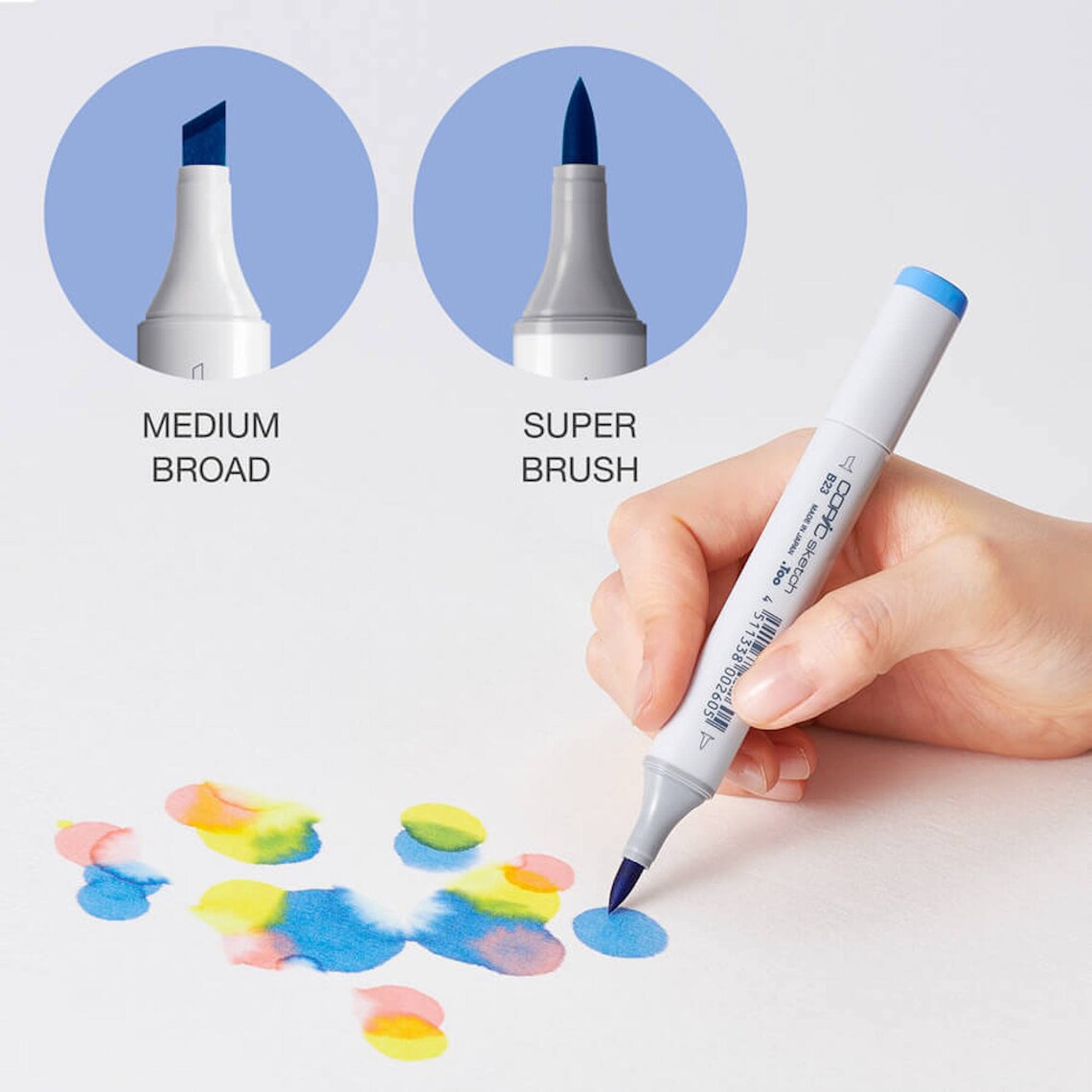 Juego básico de 12 colores de marcadores COPIC Sketch 