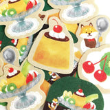Pegatinas de hojuelas de pudín de café Moon 
