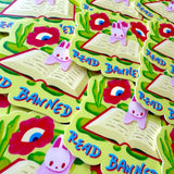 This little bunny reads banned books and so should you! Perfect for the book lover in your life.