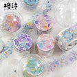 Pop these adorable new bubble themed PET Tapes into your life! These bubble themed tapes include different elements to make the bubbles even cuter such as fish, butterflies, and stars!&nbsp;

Material: PET
Size: 30mm*2000mm (1.18*78.74 inch)
Theme: Bubbles
Includes 1 roll of PET tape