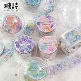 Pop these adorable new bubble themed PET Tapes into your life! These bubble themed tapes include different elements to make the bubbles even cuter such as fish, butterflies, and stars!&nbsp;

Material: PET
Size: 30mm*2000mm (1.18*78.74 inch)
Theme: Bubbles
Includes 1 roll of PET tape