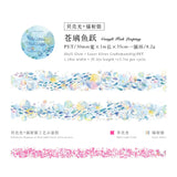 Pop these adorable new bubble themed PET Tapes into your life! These bubble themed tapes include different elements to make the bubbles even cuter such as fish, butterflies, and stars!&nbsp;

Material: PET
Size: 30mm*2000mm (1.18*78.74 inch)
Theme: Bubbles
Includes 1 roll of PET tape