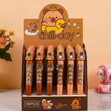 These cute capybara gel pens are perfect for planning, for work, home, desk or for school. They will be a beautiful addition to your pen collection!


• 0.5mm Gel Ink
• Black Ink
• Writes very smoothly
• Measures approx. 6" - 7"
• Includes 1 pen, we will send one random color/design
